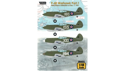 P-40B Curtiss, Warhawk - WOLFPACK DESIGN WD48015 1/48