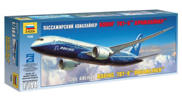 Boeing 787-8, Dreamliner - 1/144 ЗВЕЗДА 7008