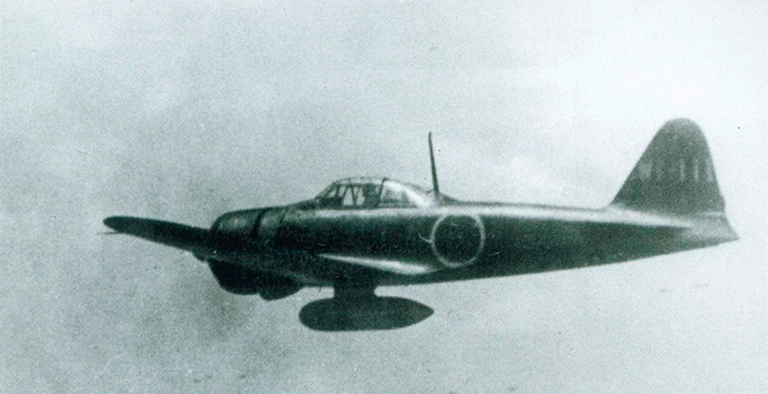 Mitsubishi A6M2b Type 21 Zero. Tail code W1-111